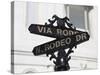 Street Sign, Rodeo Drive, Beverly Hills, Los Angeles, California, Usa-Wendy Connett-Stretched Canvas