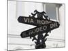 Street Sign, Rodeo Drive, Beverly Hills, Los Angeles, California, Usa-Wendy Connett-Mounted Photographic Print