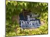 Street Sign Rue Dom Perignon, Inventor of Champagne Method, Vallee De La Marne, Ardennes, France-Per Karlsson-Mounted Photographic Print