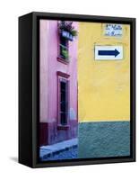 Street Sign, San Miguel De Allende, Mexico-Nancy Rotenberg-Framed Stretched Canvas