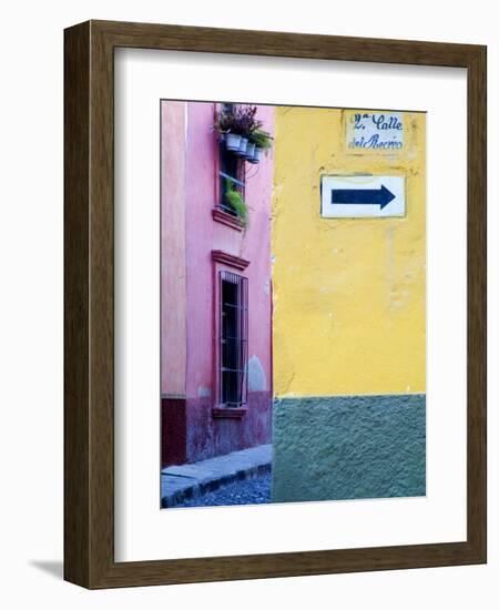 Street Sign, San Miguel De Allende, Mexico-Nancy Rotenberg-Framed Photographic Print