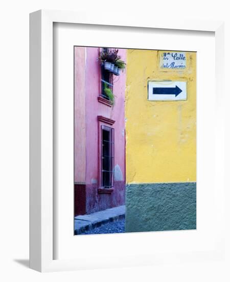 Street Sign, San Miguel De Allende, Mexico-Nancy Rotenberg-Framed Photographic Print