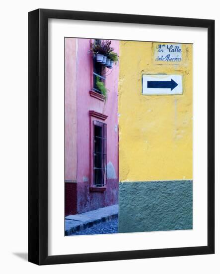 Street Sign, San Miguel De Allende, Mexico-Nancy Rotenberg-Framed Photographic Print