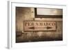 Street Sign, Venice, UNESCO World Heritage Site, Veneto, Italy, Europe-Amanda Hall-Framed Photographic Print