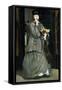 Street Singer by ‰Douard Manet-Édouard Manet-Framed Stretched Canvas