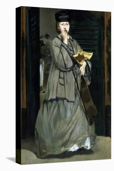 Street Singer by ‰Douard Manet-Édouard Manet-Stretched Canvas