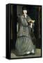 Street Singer by ‰Douard Manet-Édouard Manet-Framed Stretched Canvas