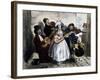 Street Singers, 1845, France-null-Framed Giclee Print