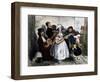 Street Singers, 1845, France-null-Framed Giclee Print