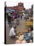 Street Stalls, New Market, West Bengal State, India-Eitan Simanor-Stretched Canvas