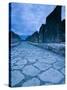 Street Stones of the Via di Mercurio, Pompei, Campania, Italy-Walter Bibikow-Stretched Canvas