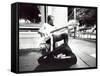 Street Strum-John Gusky-Framed Stretched Canvas