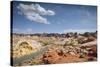 Street Through the Valley of Fire State Park, Nevada-Marco Isler-Stretched Canvas