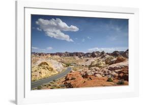 Street Through the Valley of Fire State Park, Nevada-Marco Isler-Framed Photographic Print