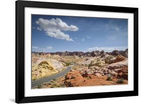 Street Through the Valley of Fire State Park, Nevada-Marco Isler-Framed Photographic Print