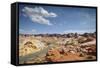 Street Through the Valley of Fire State Park, Nevada-Marco Isler-Framed Stretched Canvas