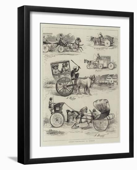 Street-Travelling in Bombay-null-Framed Giclee Print