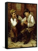 Street Urchins-Karl Witkowski-Framed Stretched Canvas