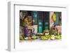 Street Vegetable Seller, Hanoi, Vietnam-Peter Adams-Framed Photographic Print