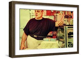 Street Vendor at a Market in Little Italy, New York City-Sabine Jacobs-Framed Photographic Print