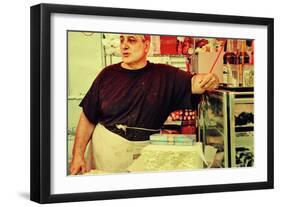 Street Vendor at a Market in Little Italy, New York City-Sabine Jacobs-Framed Photographic Print