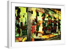 Street Vendor at a Market in Little Italy Selling Italian Specia-Sabine Jacobs-Framed Photographic Print