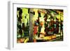 Street Vendor at a Market in Little Italy Selling Italian Specia-Sabine Jacobs-Framed Photographic Print