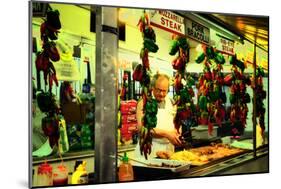 Street Vendor at a Market in Little Italy Selling Italian Specia-Sabine Jacobs-Mounted Photographic Print