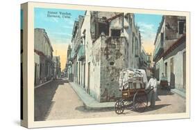 Street Vendor, Havana-null-Stretched Canvas