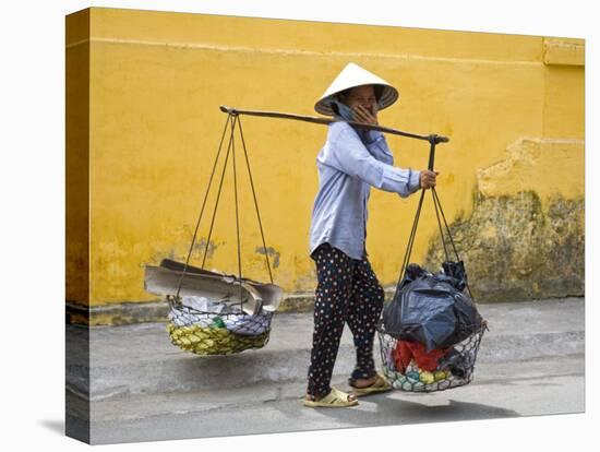 Street Vendor, Nha Trang City, Vietnam, Indochina, Southeast Asia-Richard Cummins-Stretched Canvas