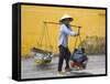Street Vendor, Nha Trang City, Vietnam, Indochina, Southeast Asia-Richard Cummins-Framed Stretched Canvas