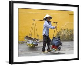 Street Vendor, Nha Trang City, Vietnam, Indochina, Southeast Asia-Richard Cummins-Framed Photographic Print