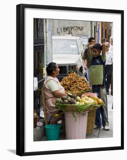 Street Vendor, Oaxaca City, Oaxaca, Mexico, North America-R H Productions-Framed Photographic Print