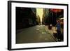 Street Vendor Selling Hot Dogs on Manhattan's East Side, New Yor-Sabine Jacobs-Framed Photographic Print