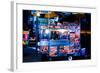 Street Vendor Selling Hot Dogs on Times Square at Night, Manhatt-Sabine Jacobs-Framed Photographic Print