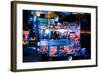 Street Vendor Selling Hot Dogs on Times Square at Night, Manhatt-Sabine Jacobs-Framed Photographic Print