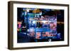 Street Vendor Selling Hot Dogs on Times Square at Night, Manhatt-Sabine Jacobs-Framed Photographic Print