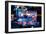 Street Vendor Selling Hot Dogs on Times Square at Night, Manhatt-Sabine Jacobs-Framed Photographic Print