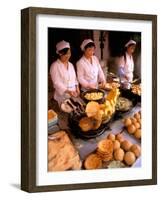 Street Vendors Cooking, Kunming, China-Bill Bachmann-Framed Photographic Print