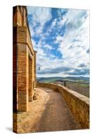 Street View in Pienza, Italy-eddygaleotti-Stretched Canvas