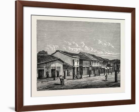 Street View in Saigon-null-Framed Giclee Print