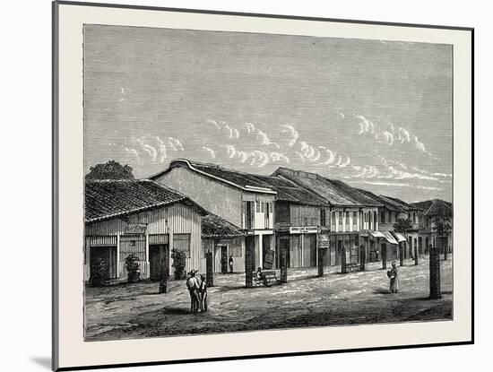 Street View in Saigon-null-Mounted Giclee Print