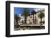 Street View of a Cafe House in Rapallo, Liguria, Italian Riviera-George Oze-Framed Photographic Print