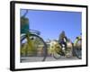 Street View of Bicycles on Pebble Road, Amsterdam, Netherlands-Keren Su-Framed Photographic Print