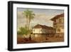 Street View of Guayaquil, Ecuador, 1859-Louis Remy Mignot-Framed Giclee Print