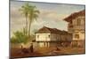 Street View of Guayaquil, Ecuador, 1859-Louis Remy Mignot-Mounted Giclee Print