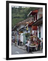 Street View of the Colonial Town of Salento, Colombia, South America-Ethel Davies-Framed Photographic Print