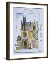 Street view of the Hotel Normandy, Cobourg, Normandy, France-Richard Lawrence-Framed Photographic Print