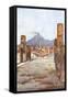 Street View - Pompeii-Alberto Pisa-Framed Stretched Canvas