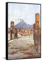 Street View - Pompeii-Alberto Pisa-Framed Stretched Canvas